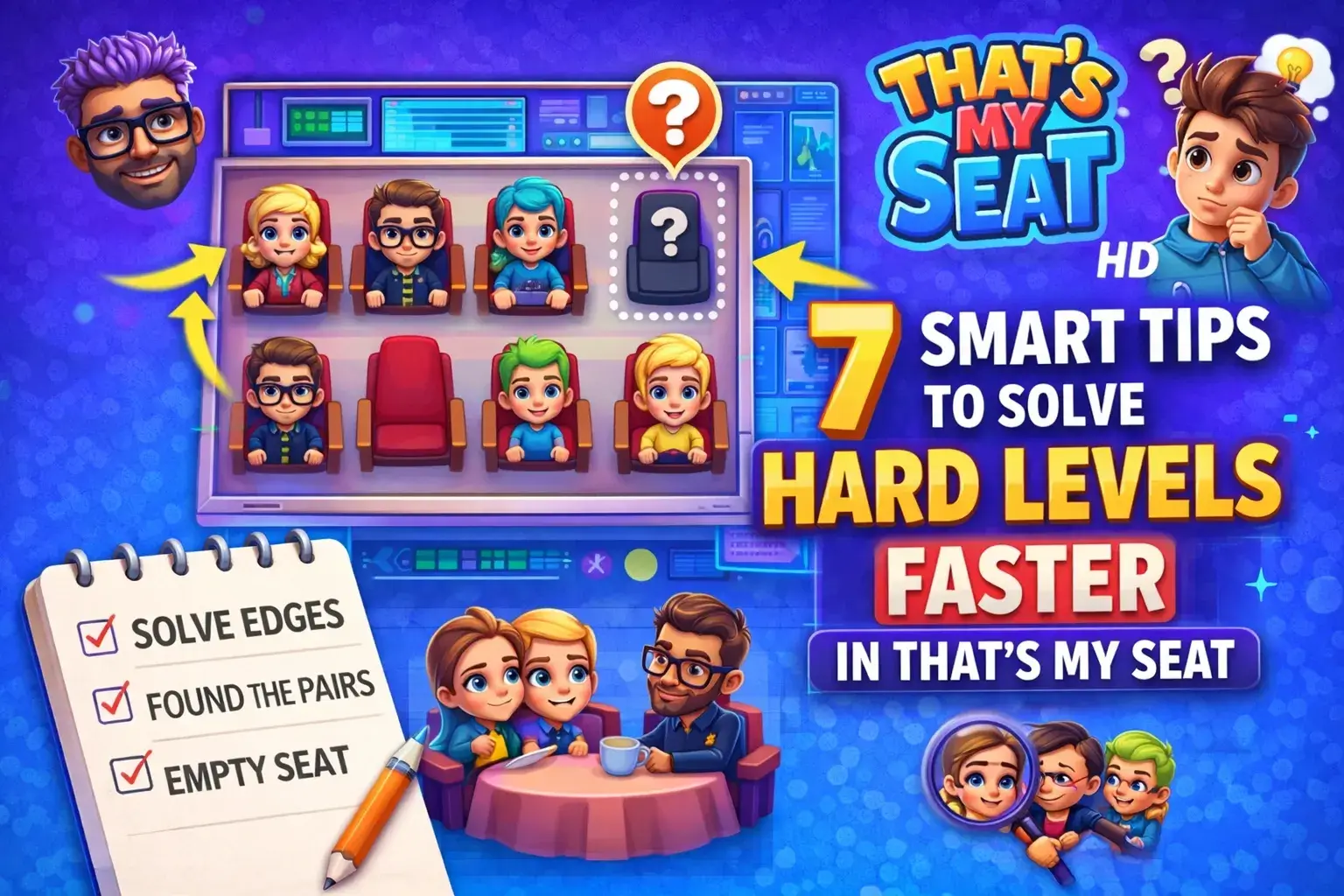 7 Smart Tips to Solve Hard Levels Faster in That's My Seat