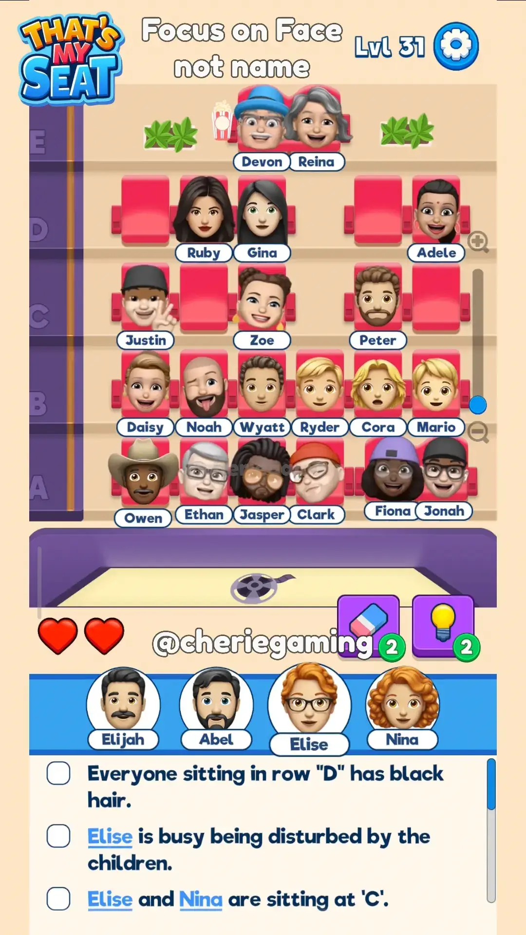 That’s My Seat level 45 walkthrough preview card