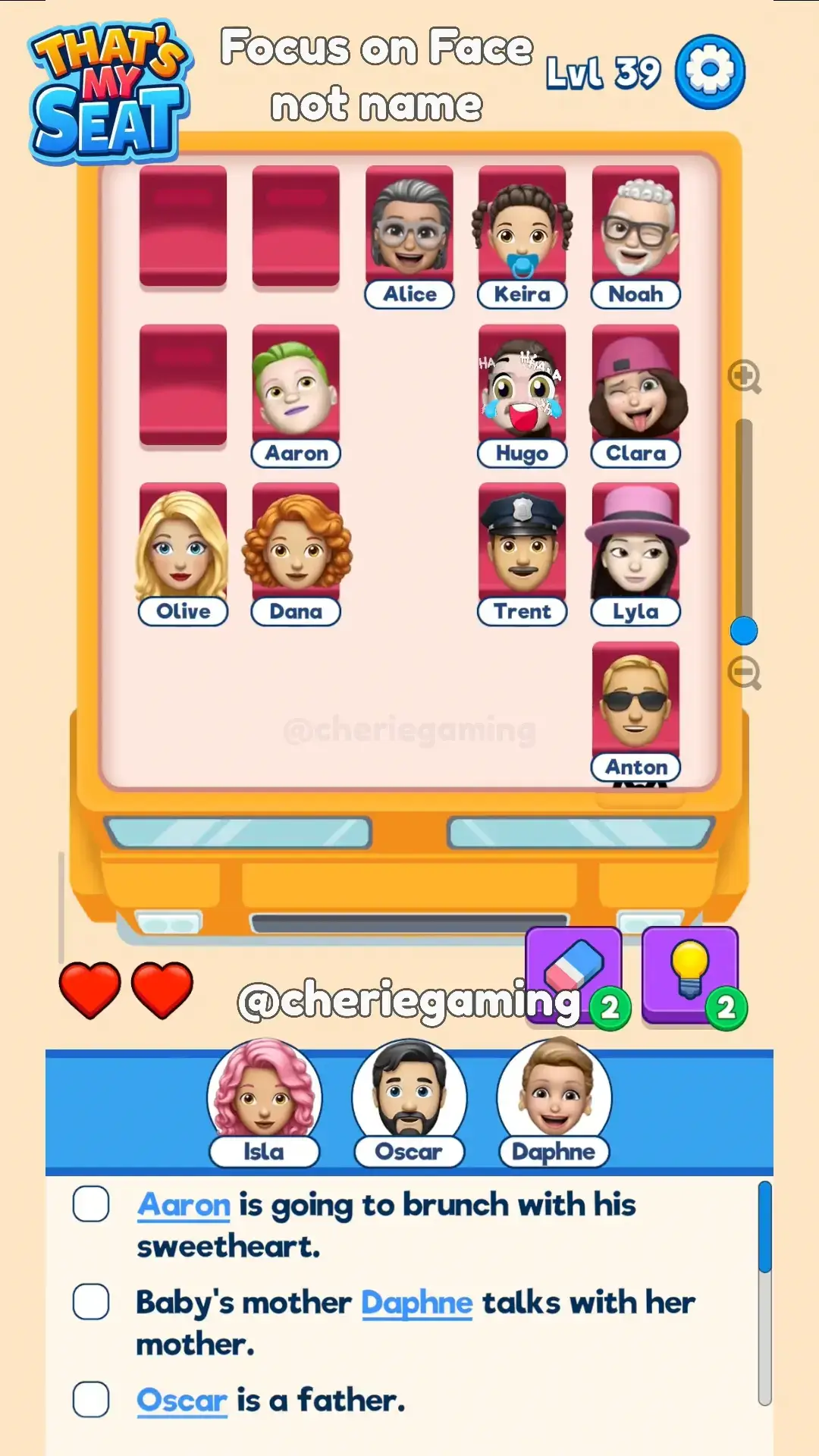 That’s My Seat level 63 walkthrough preview card